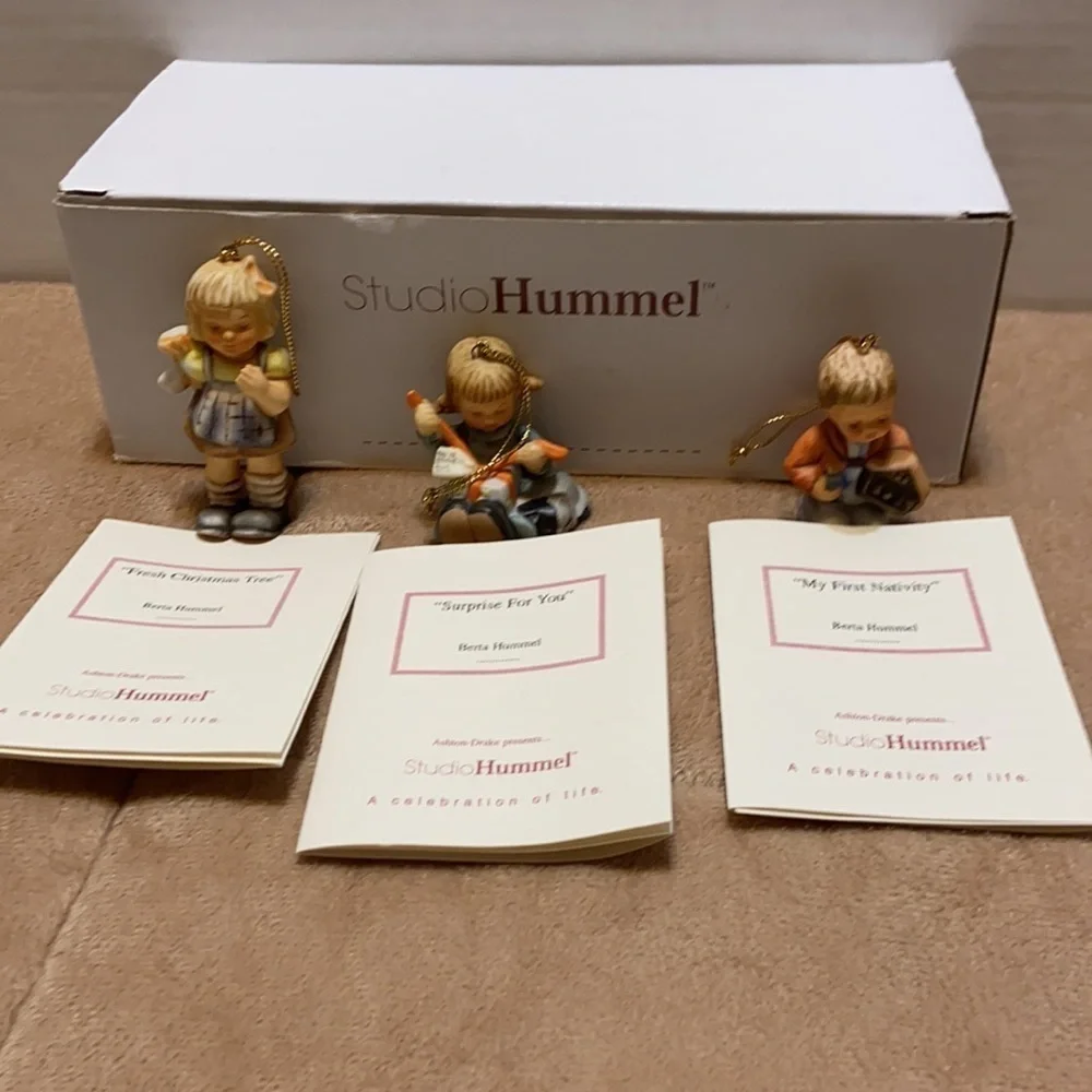 Studio Hummel Ornament Set of 3 Set 2